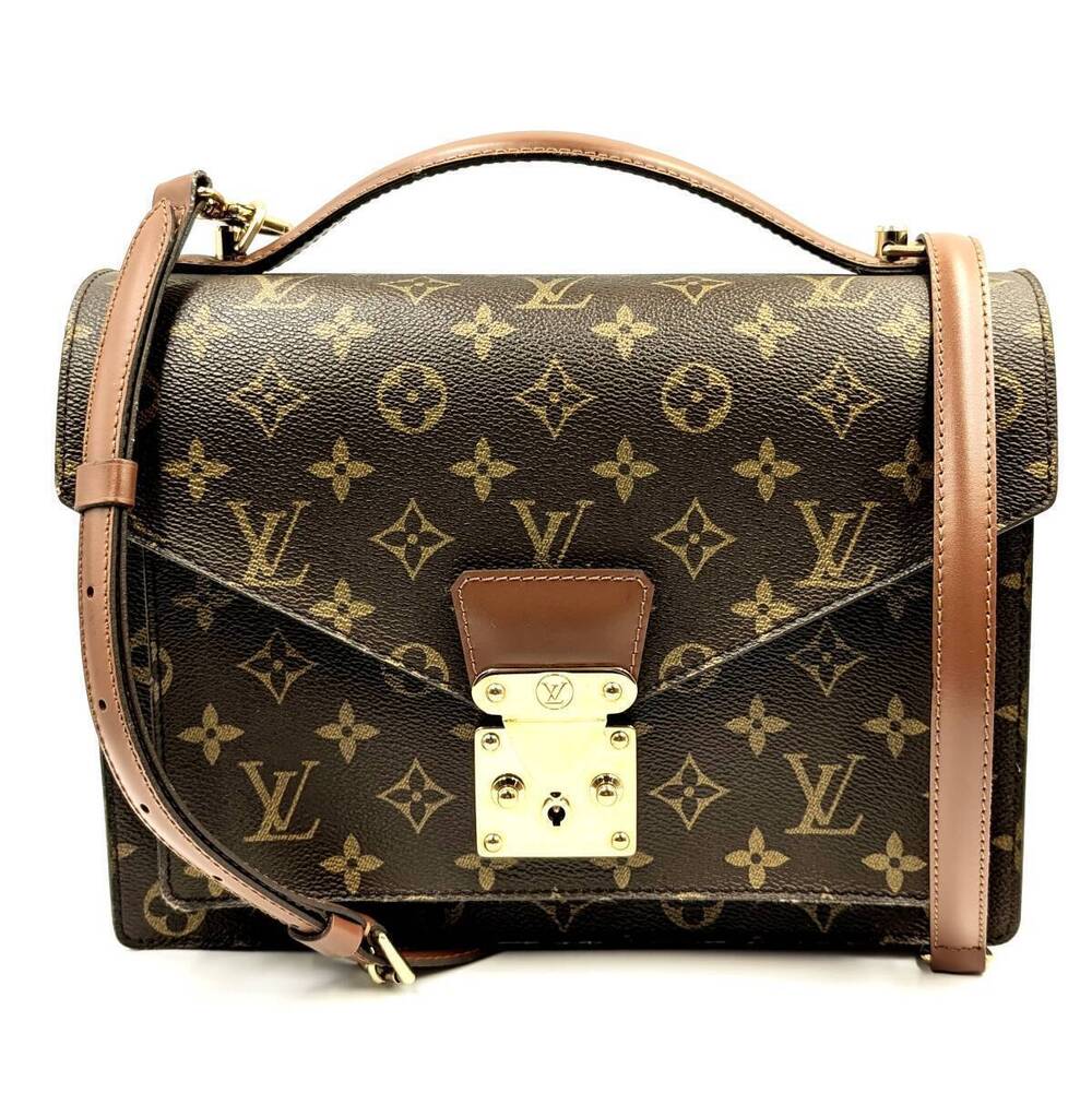LOUIS VUITTON Monogram Monceau Handbag Shoulder Bag Crossbody
